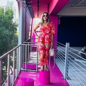 Farm Rio Jumpsuit ❤️🧡🐅